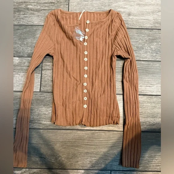 New Free People Tilley Long Sleeve Cardi - Picture 4 of 4